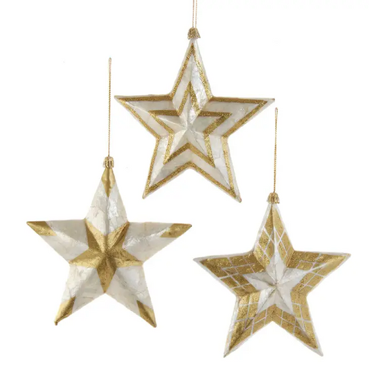 KA  LAMINATED 5" CAPIZ STAR 1 PC - S2335