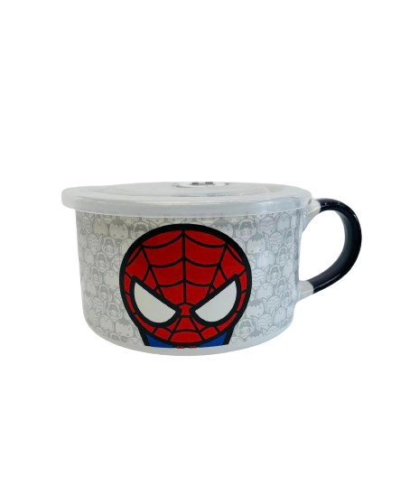 SPIDER MAN CAMPER MUG WITH VENTED LID