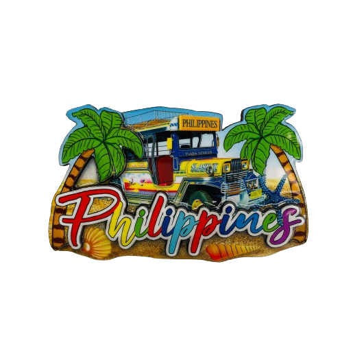 PHILIPPINES YELLOW JEEPNEY REF MAGNET