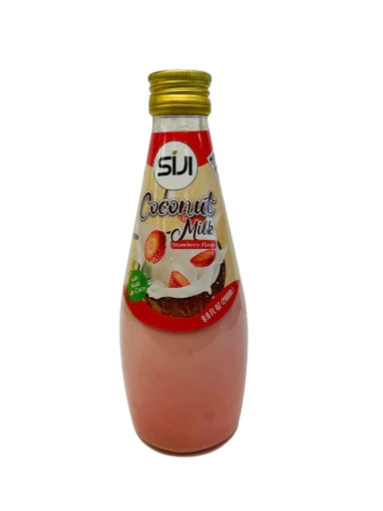 SIJI COCONUT MILK STRAWBERRY WITH NATA DE COCO 290ML