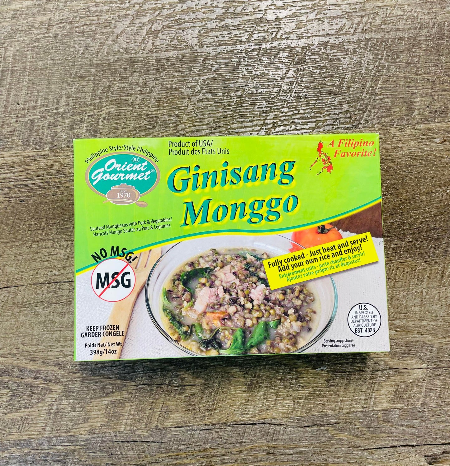 ORIENT GOURMET COOKED GINISANG MONGO 14 OZ
