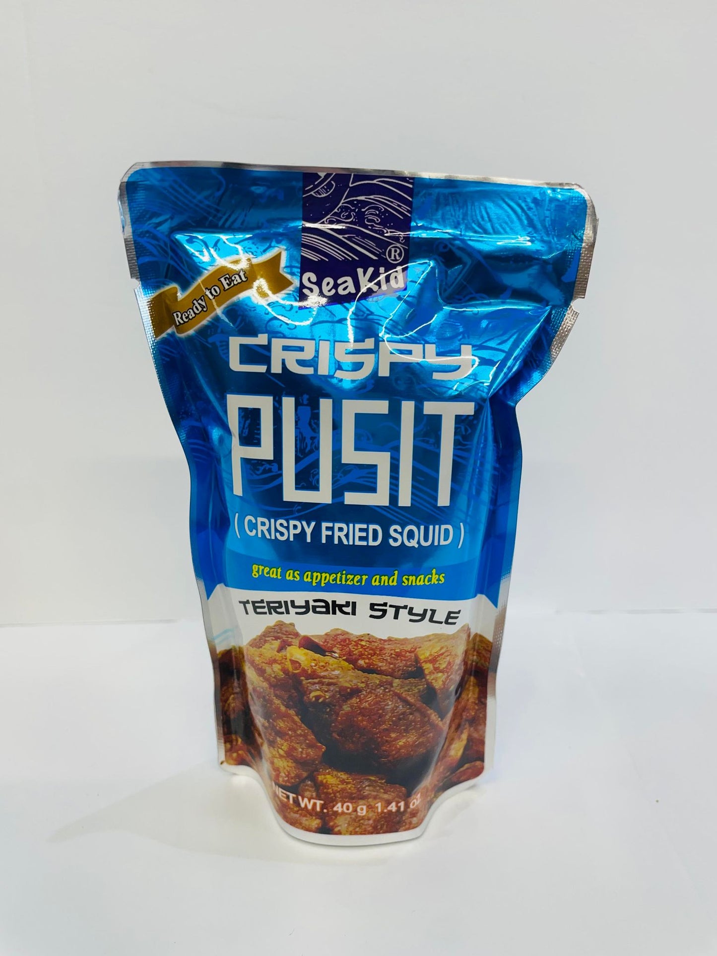 SEAKID CRISPY SQUID BLUE 40G