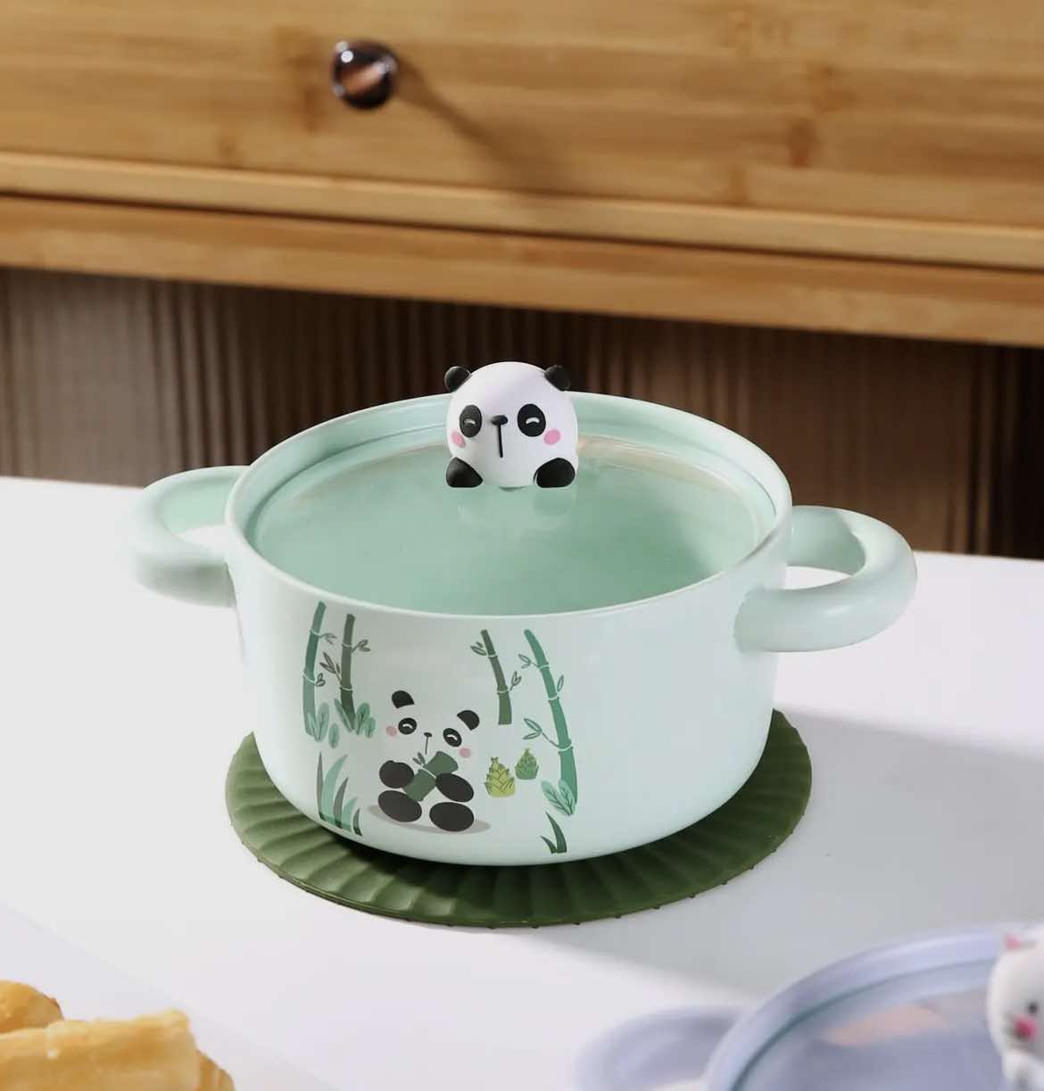 Cute Panda 30oz Bowl with Lid