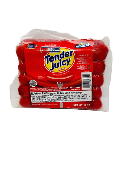 SAN MIG PUREFOODS TENDER JUICY HOTDOG REG 12 OZ