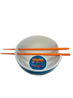 NARUTO X HELLO KITTY RAMEN BOWL WITH CHOPSTICK