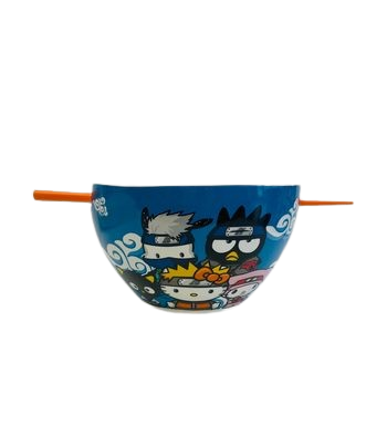 NARUTO X HELLO KITTY RAMEN BOWL WITH CHOPSTICK