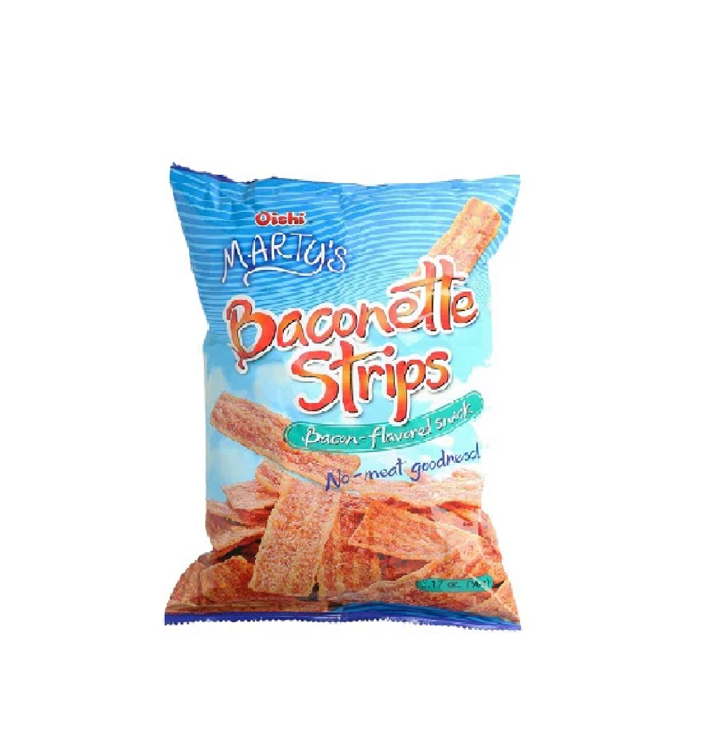 OISHI MARTY'S BACONETTE STRIPS 90 GRAMS