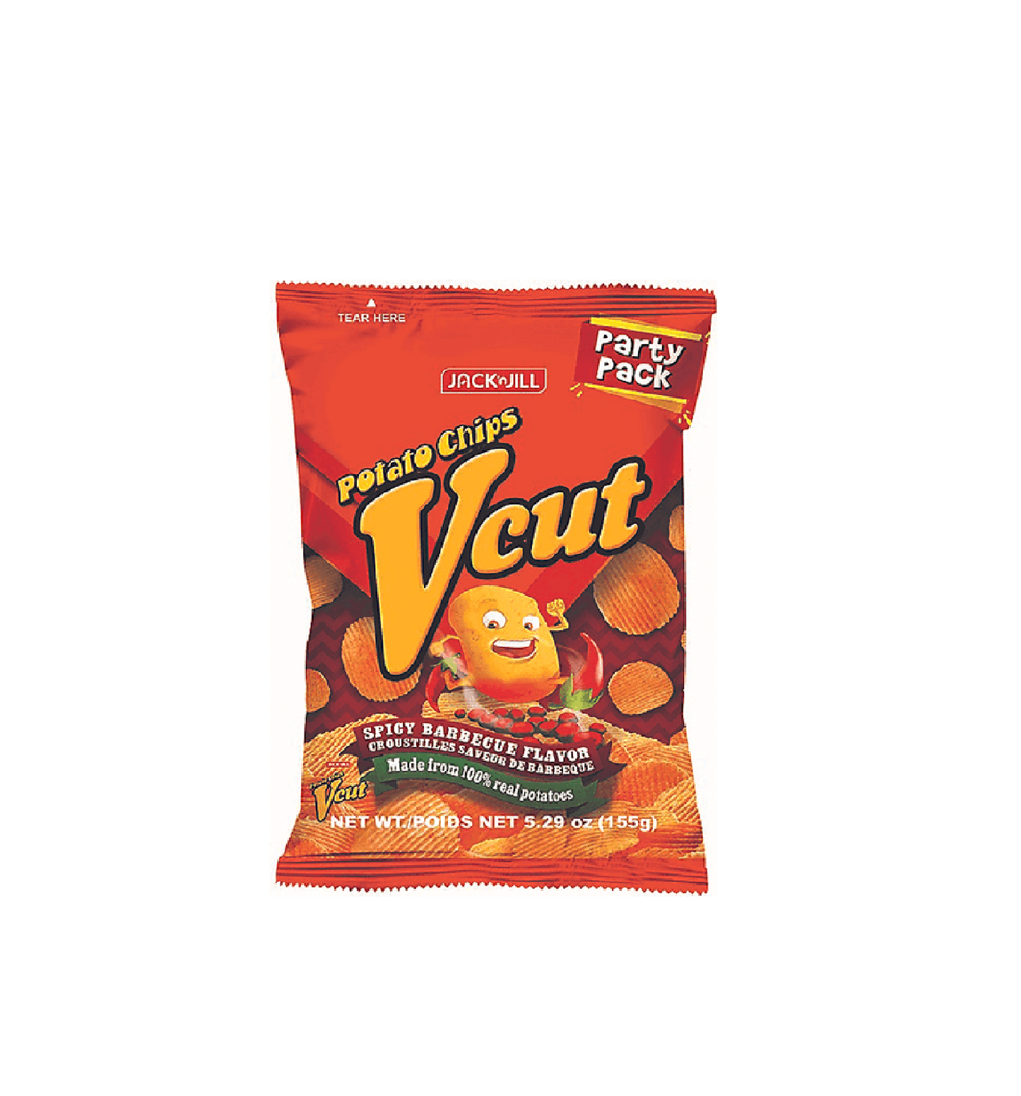 JACK & JILL V-CUT PARTY PACK BBQ 155 GM
