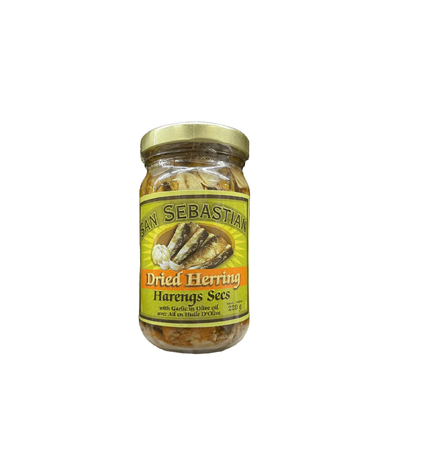 SAN SEBASTIAN DRIED HERRING IN OLIVE OIL 220 GRAMS
