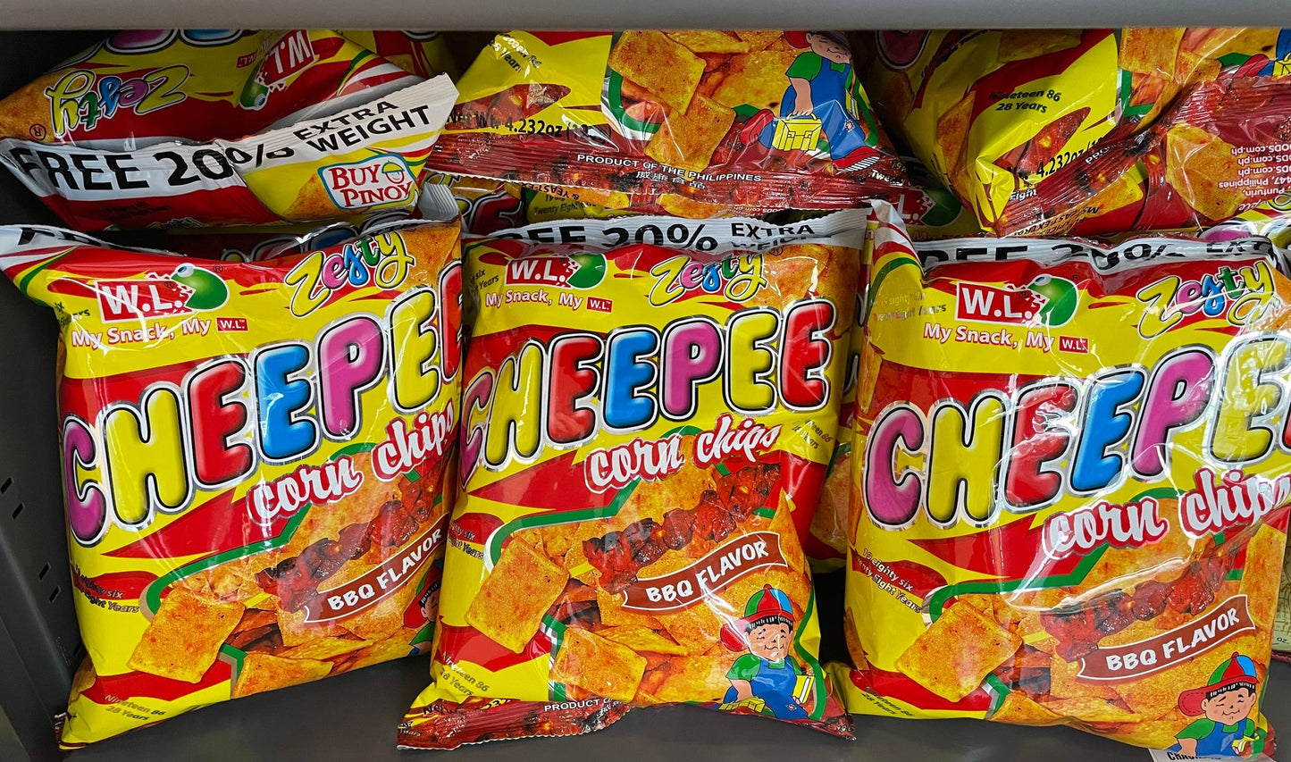 W.L CHEEPEE CORN CHIPS BBQ 120 GM
