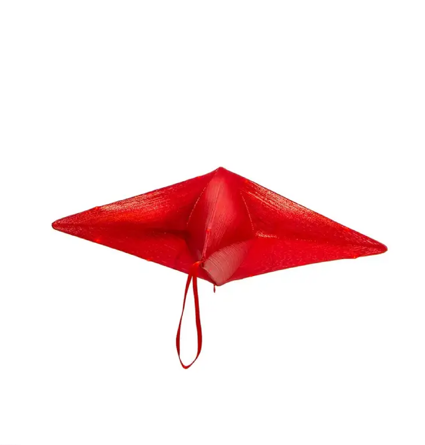 KA 26" LIGHT UP FOLDABLE RED PAROL/STAR - C2336R