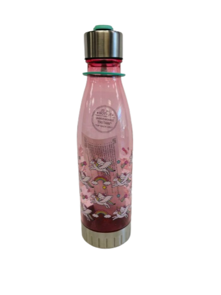 HELLO KITTY UNICORN CURVED PLASTIC WATER BOTTLE