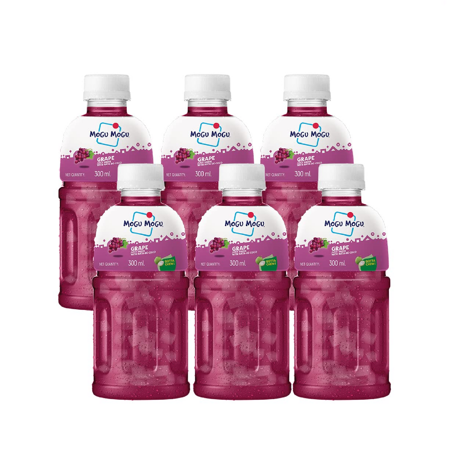 MOGU MOGU GRAPE JUICE 6 PACK SMALL