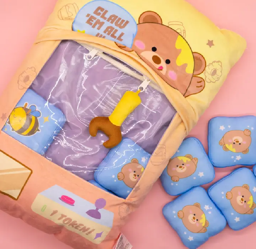 BRAIN GAME MINI PLUSHIE CLAW MACHINE -BEAR