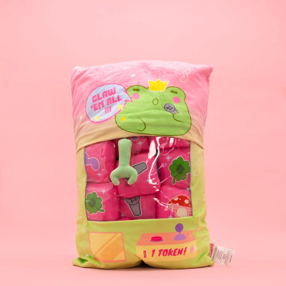 BRAIN GAME MINI PLUSHIE CLAW MACHINE -SINGING FROG