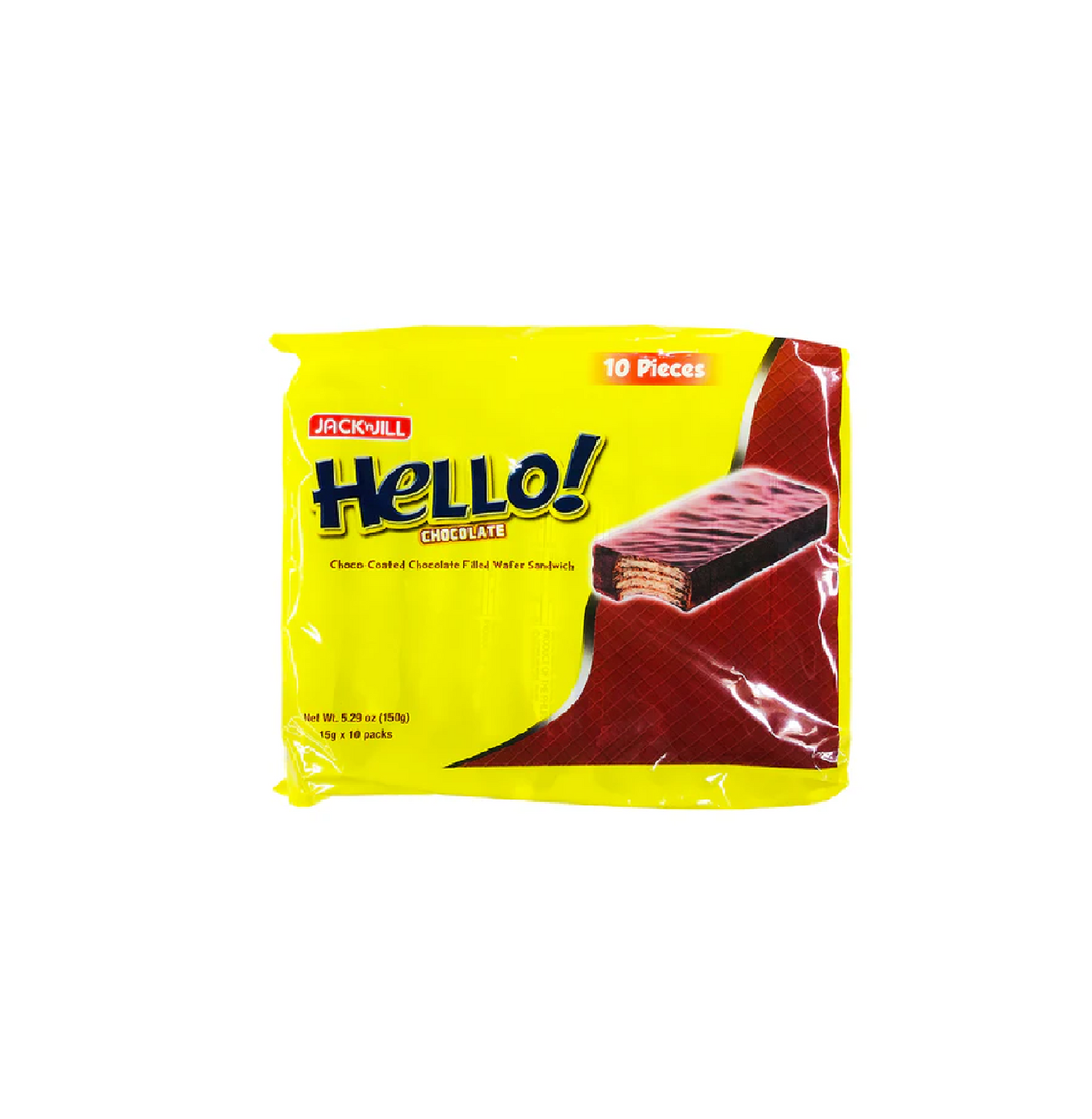 JACK N JILL HELLO CHOCO COATED CHOCO FILLED WAFER SANDWICH
