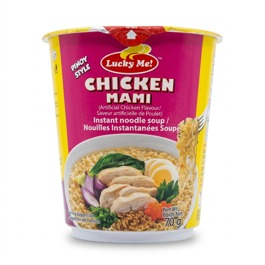 LUCKY ME INSTANT CHICKEN MAMI 70 GRAMS CUP
