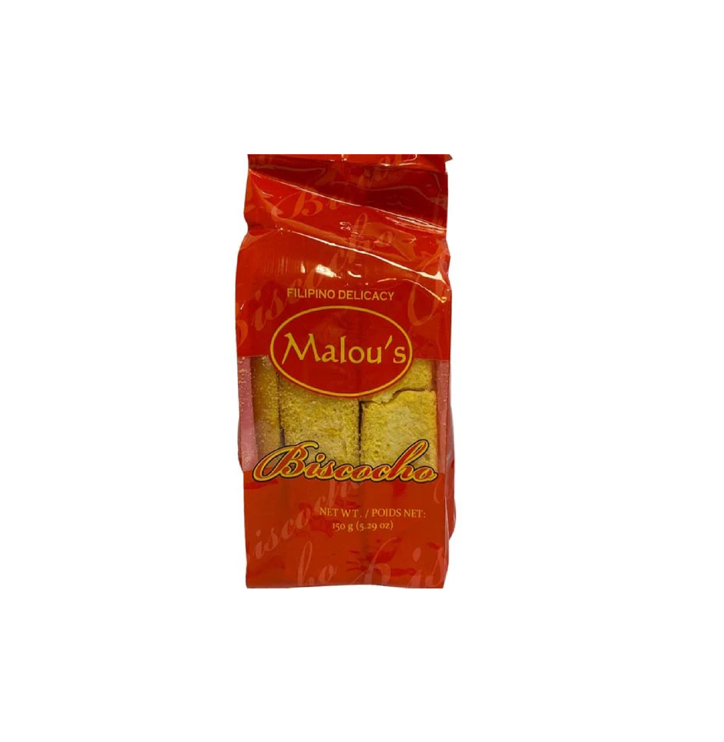 MALOU'S BISCOCHO ILOILO 150 GRAMS