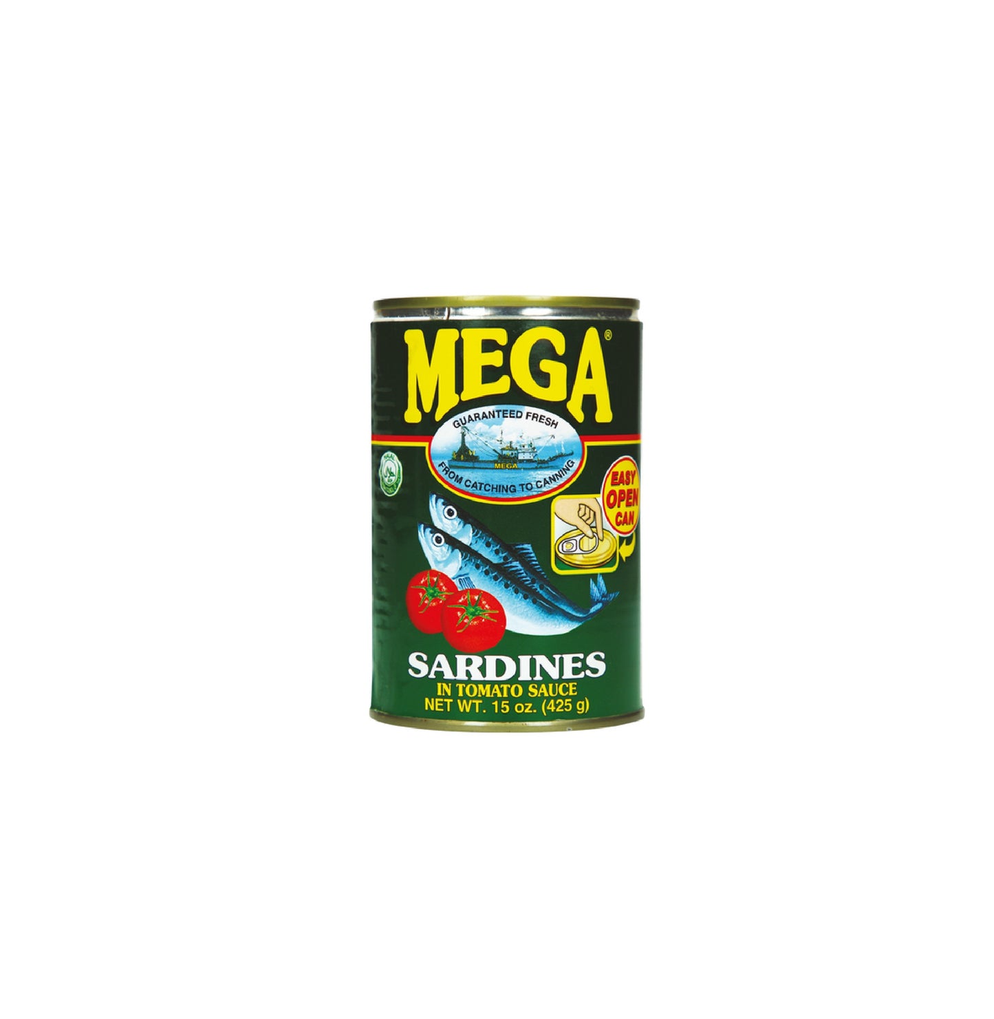 MEGA SARDINES IN TOMATO SAUCE REG 425 GM