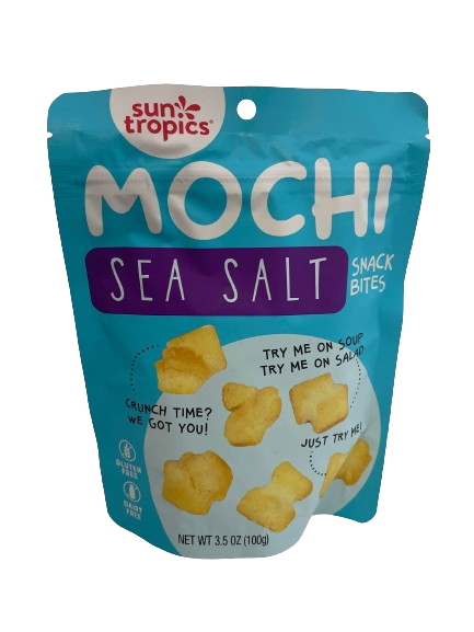 SUN TROPICS MOCHI SEA SALT SNACK BITES 100G