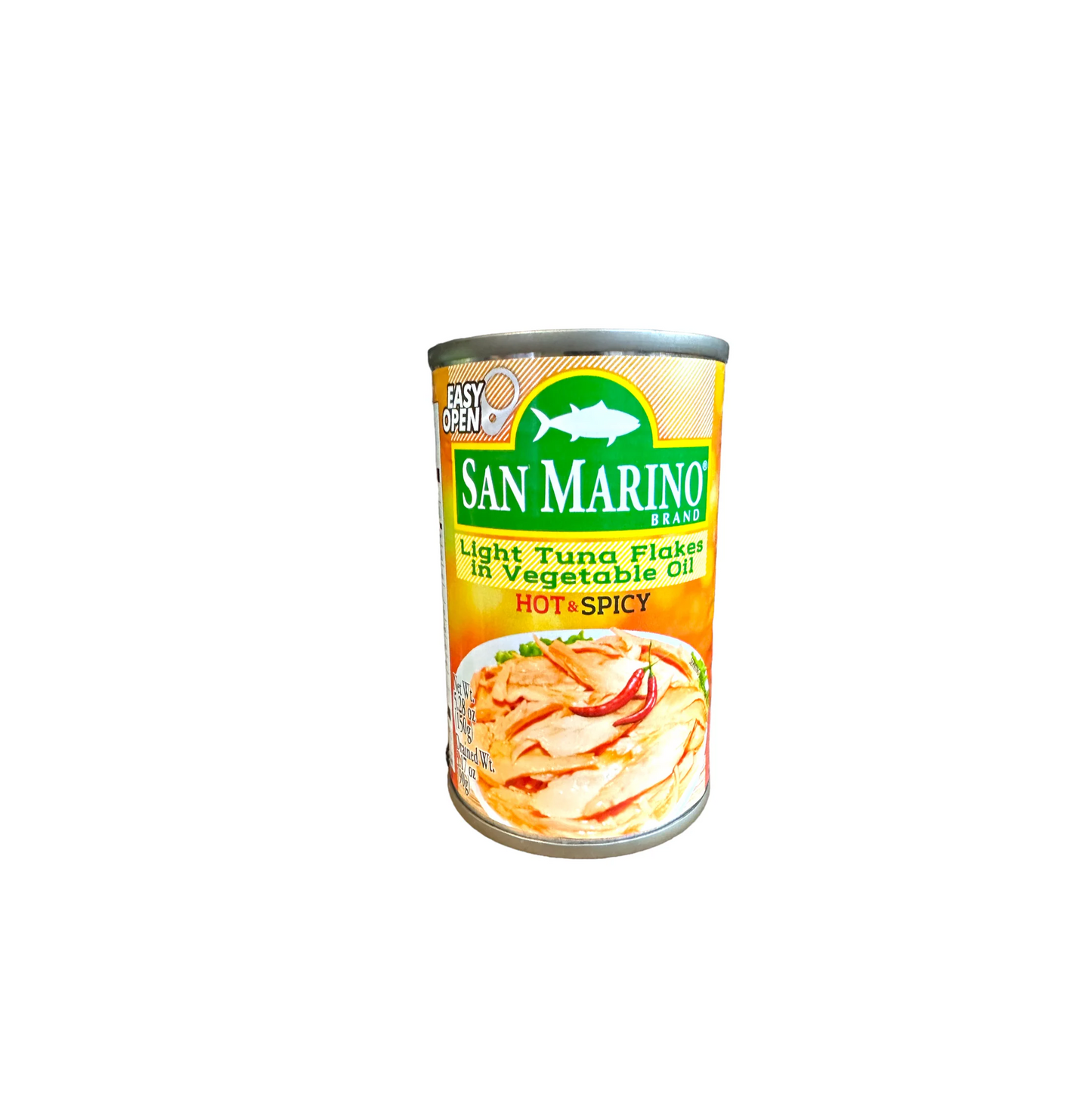 SAN MARINO LIGHT TUNA FLAKES IN OIL CHILI 150 GRAMS