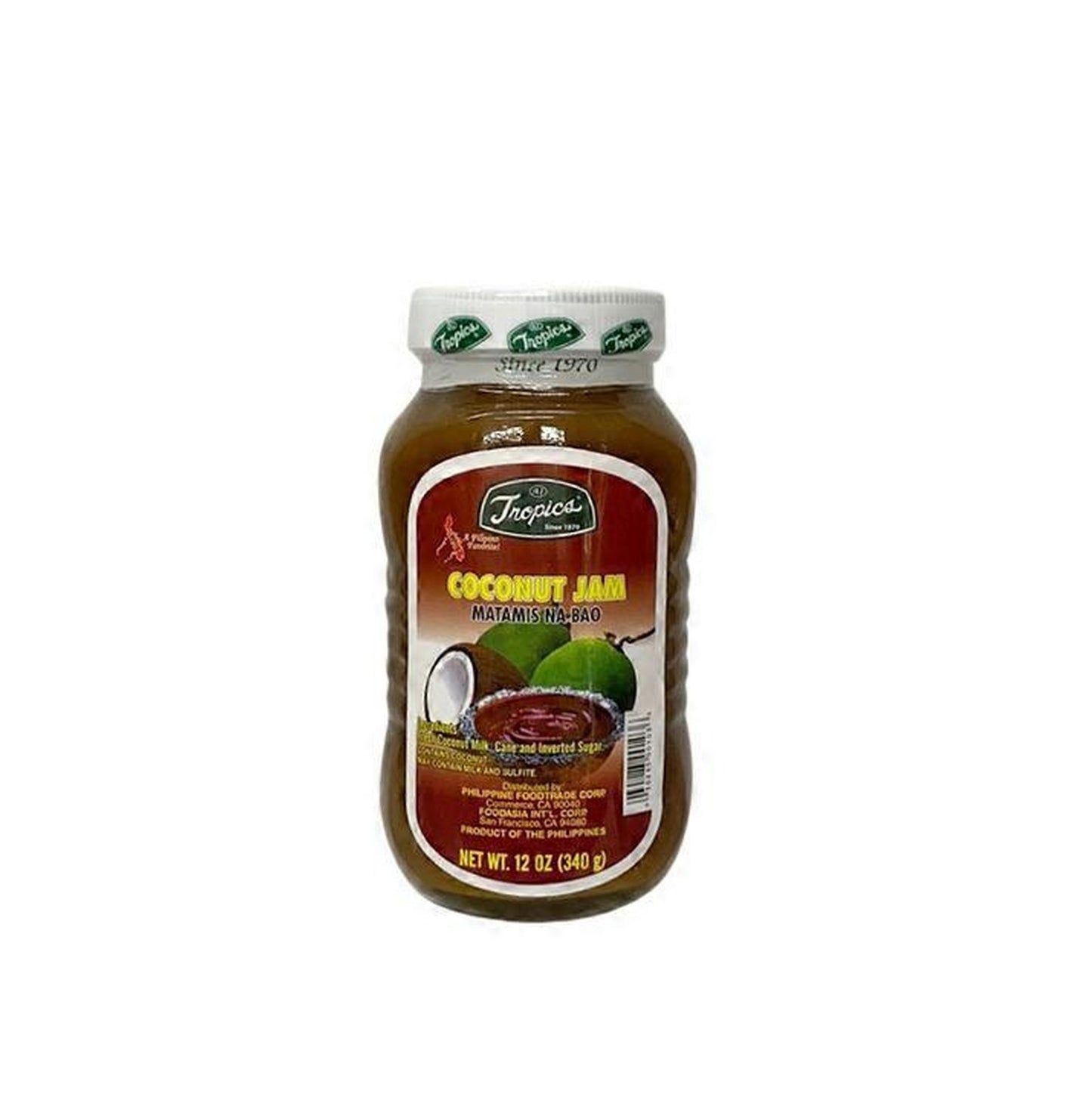 TROPICS MATAMIS NA BAO COCO JAM 12 OZ