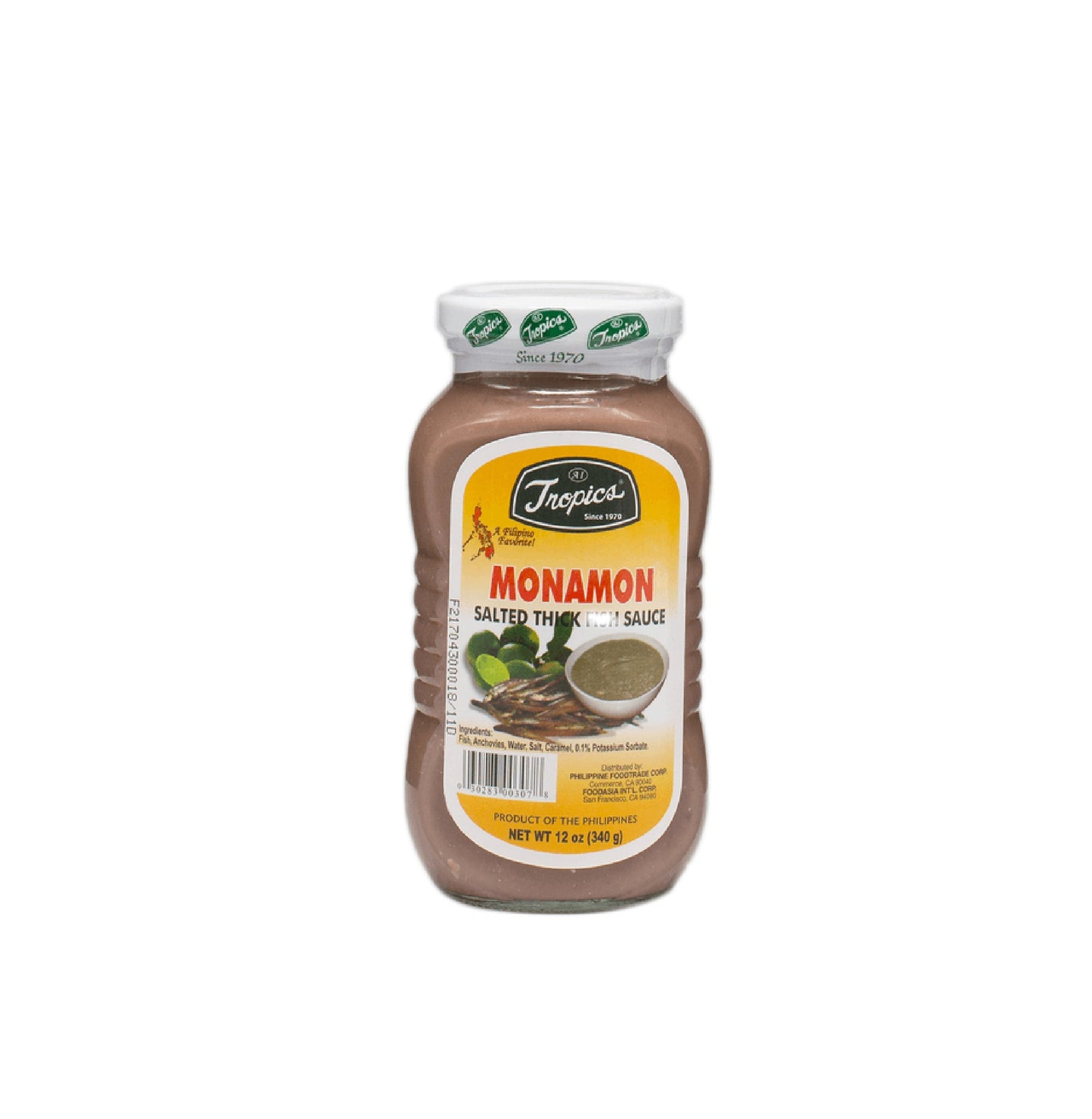TROPICS SALTED ANCHOVY MONAMON 12 OZ