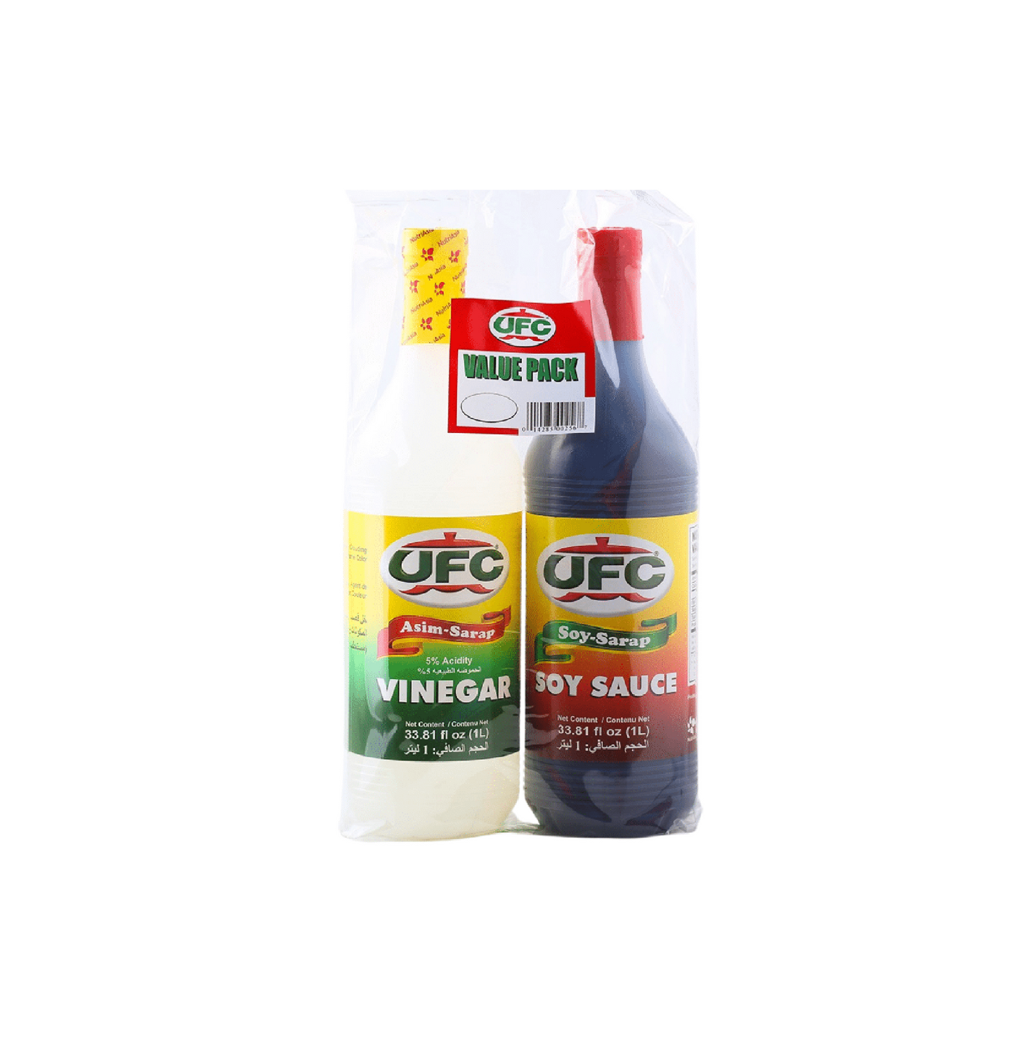 UFC VALUE PACK SOY SAUCE/VINEGAR 1000 ML EACH