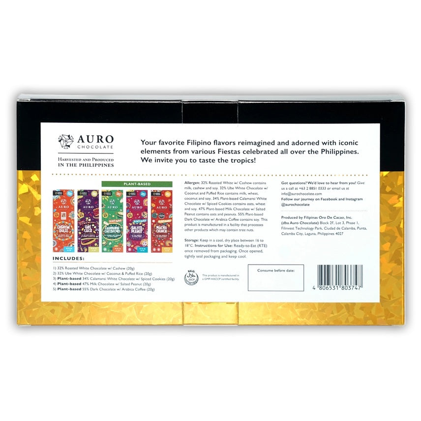 Auro Fiesta Chocolate Gift w/ 5 Mini Bars