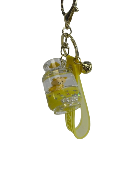 KEYCHAIN - BOTTLE YELLOW