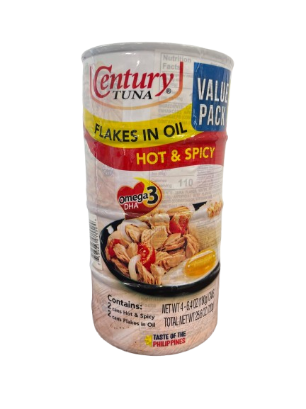 CENTURY TUNA VALUE PACK 4 ( 2 HOT 2 LIGHT IN SOYA )