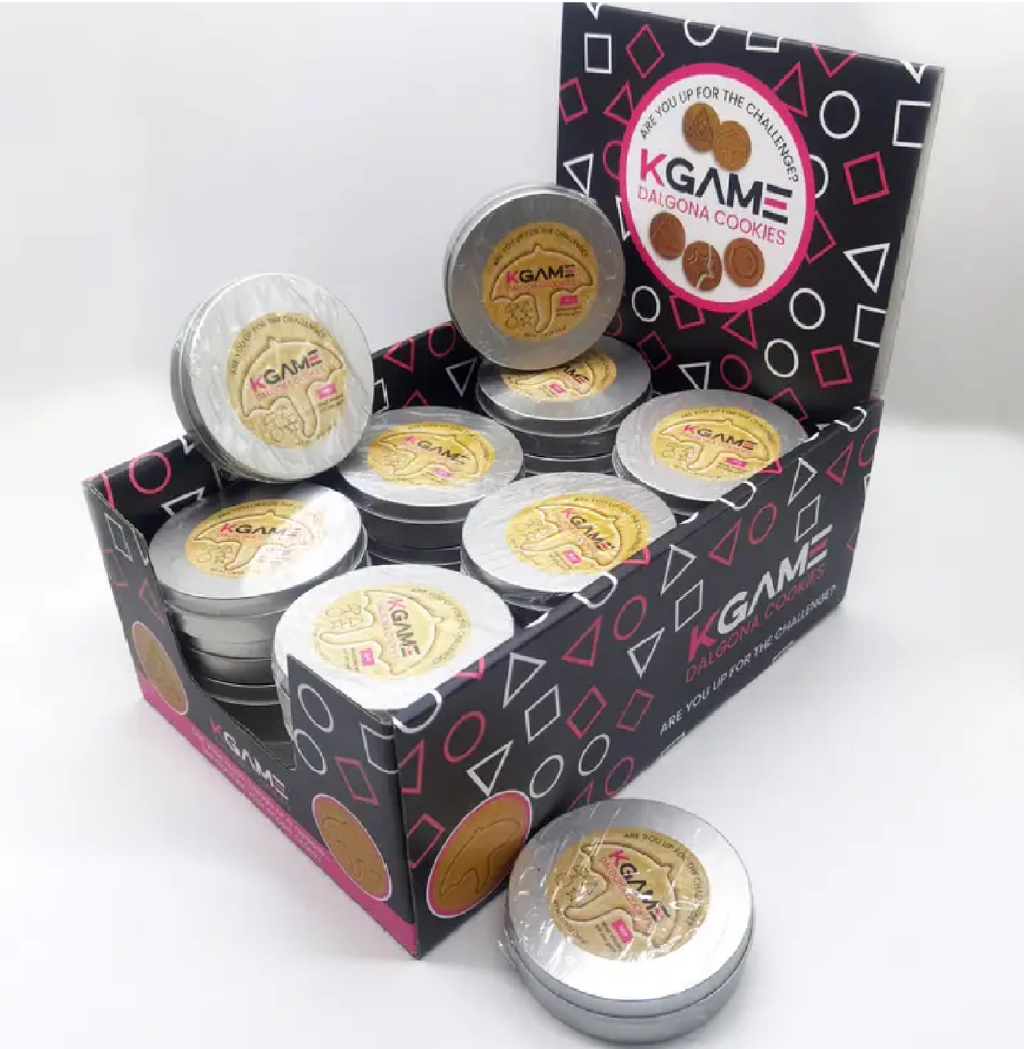 Kgame Dalgona Cookie Tin (2 Cookies)