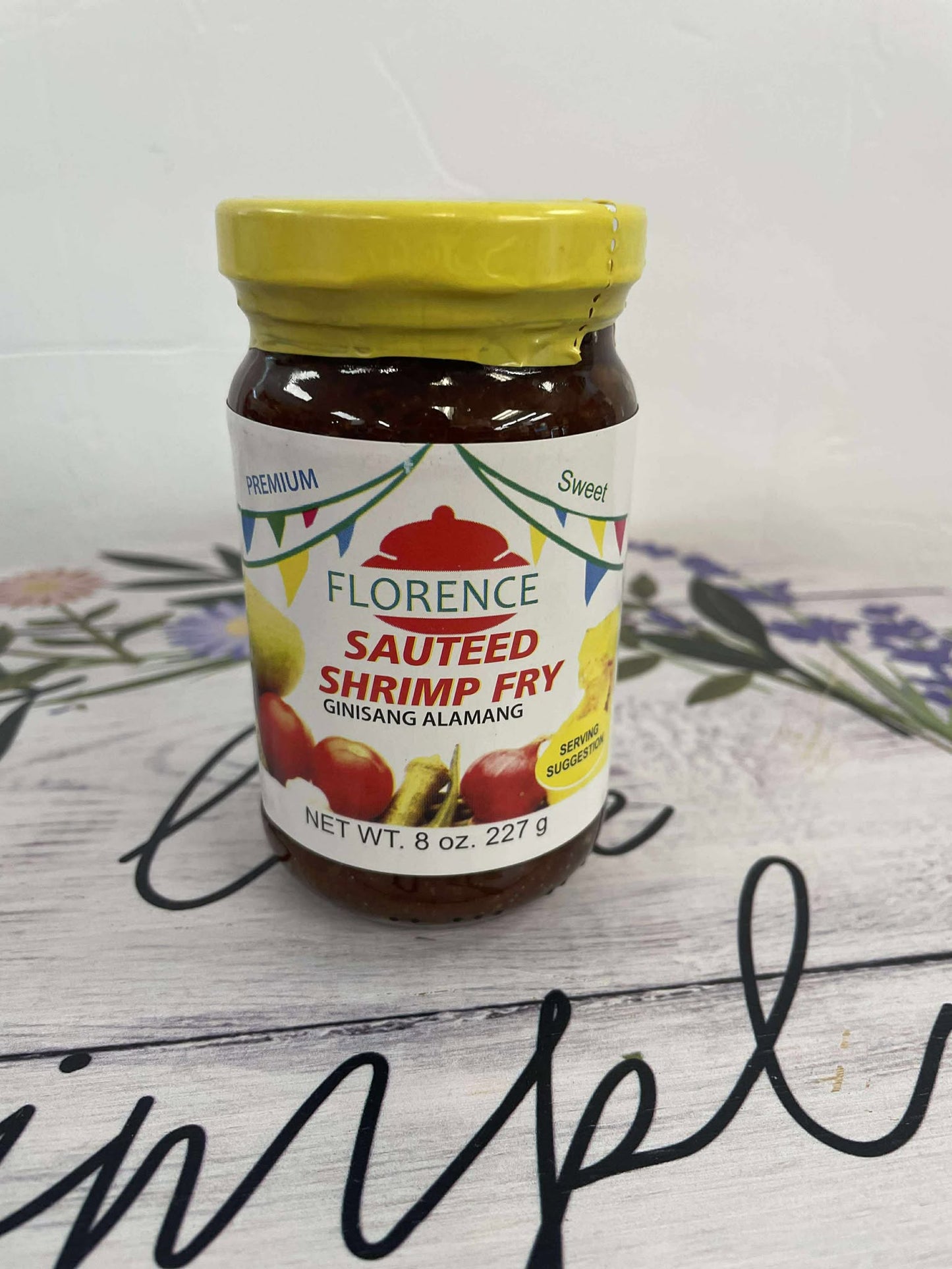 FLORENCE SALTED SHRIMP FRY BAGOONG ALAMANG 8oz (Regular,Sweet)