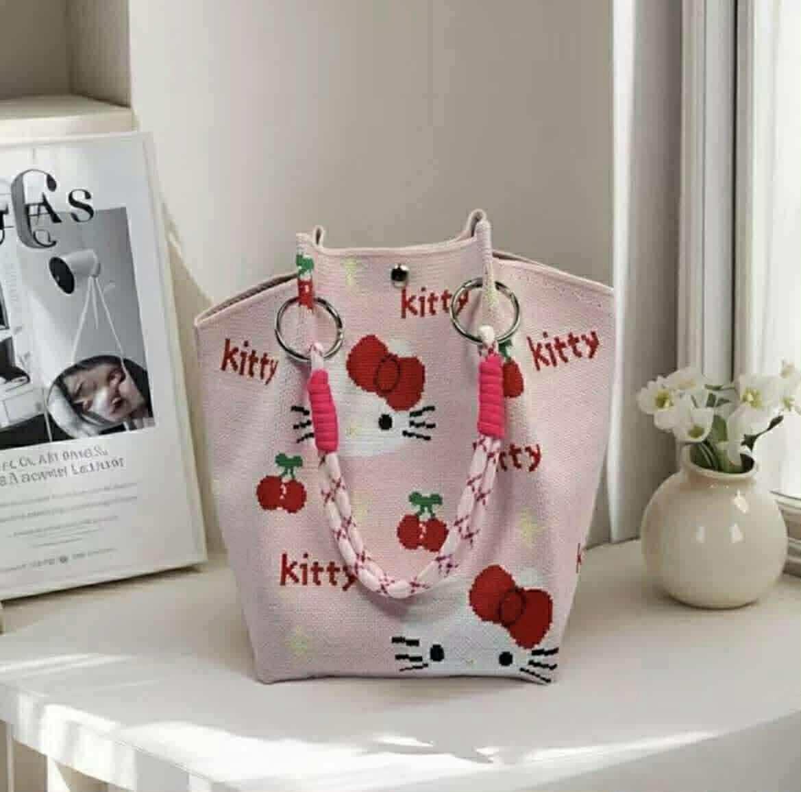 HELLO KITTY TOTE BAG PINK
