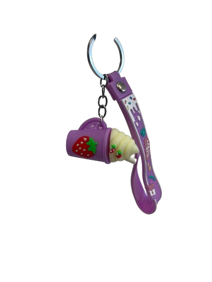 KEYCHAIN - ICE CREAM PURPLE