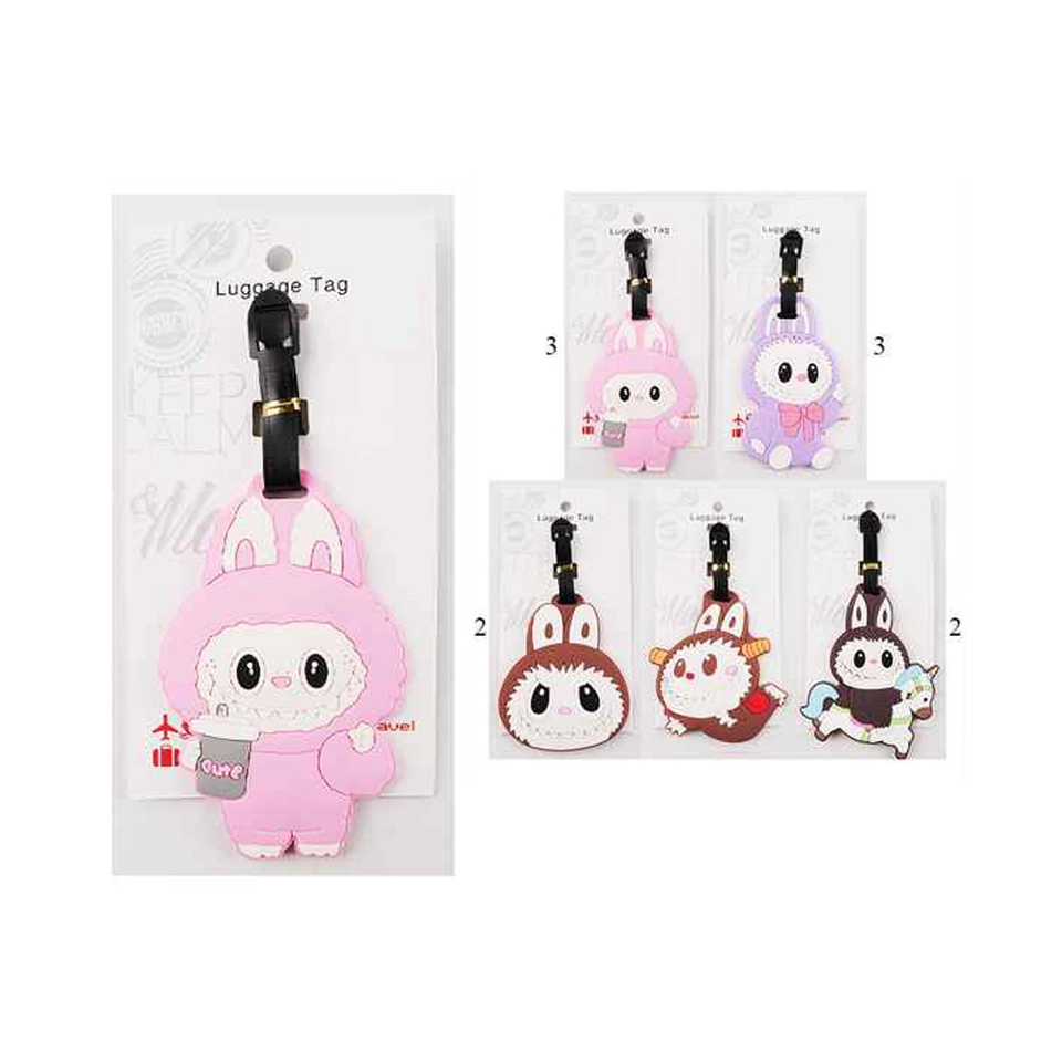 Labubu Cute Monster Bunny Character Luggage Tags