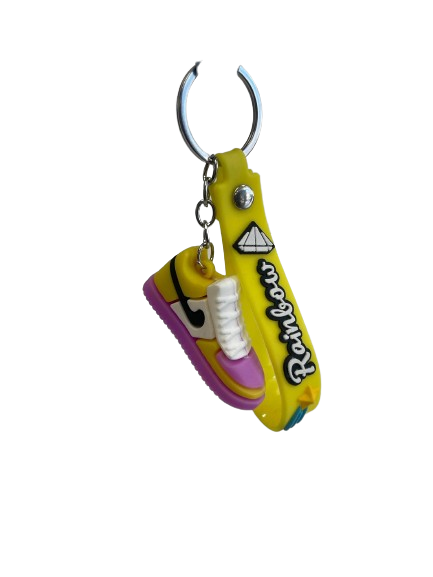 KEYCHAIN - NIKE YELLOW PURPLE