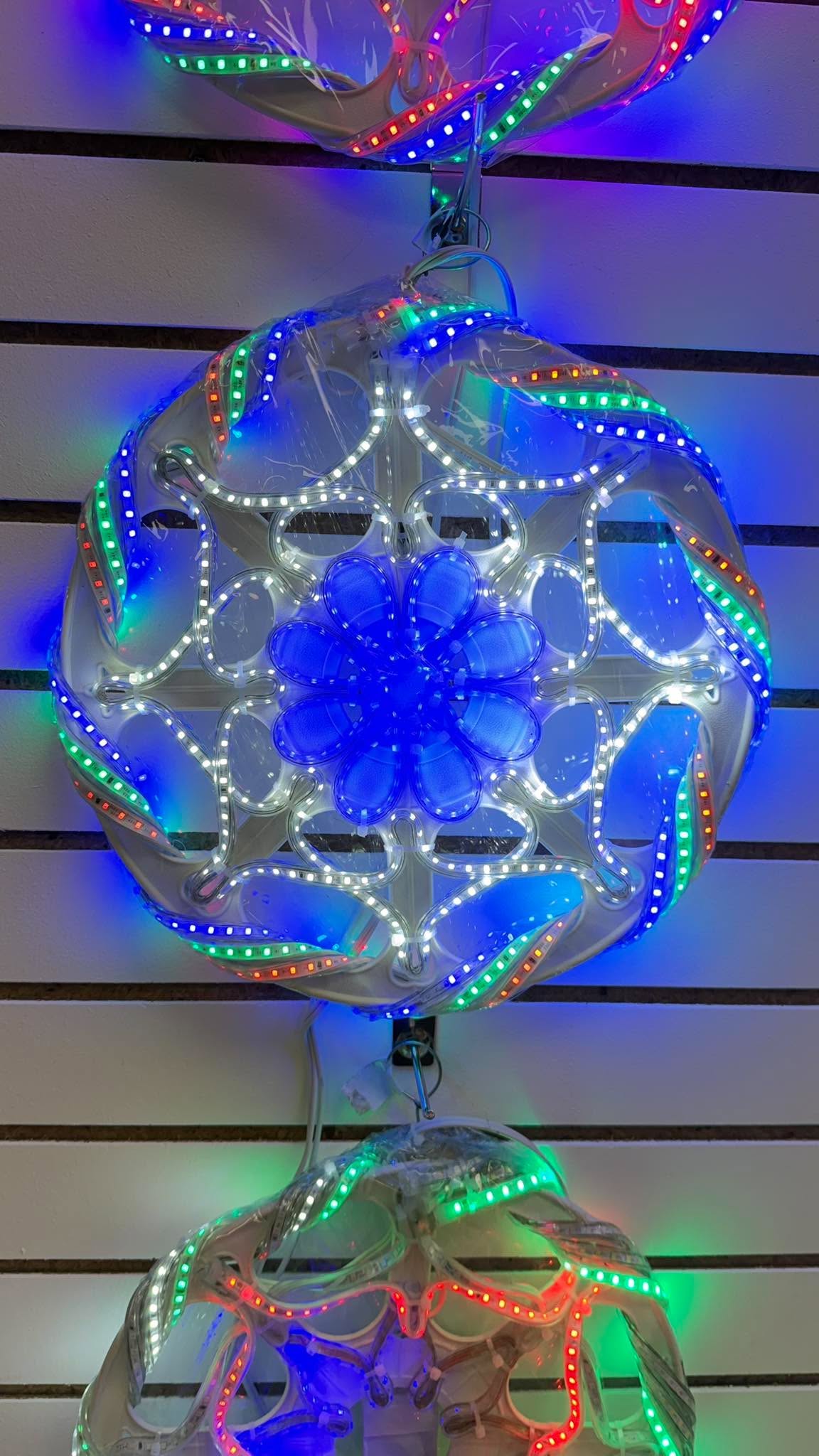 CHRISTMAS PAROL WITH LED LIGHTS 12"