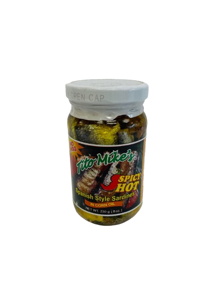 TITO MIKE'S SPANISH SARDINES SPICY HOT 8 OZ
