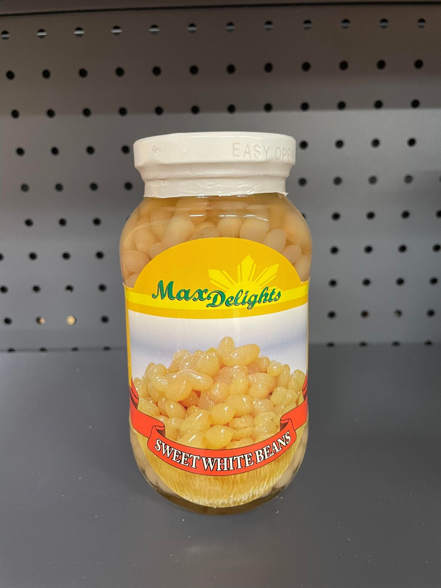 MAX DELIGHT WHITE BEANS IN SYRUP 12 OZ