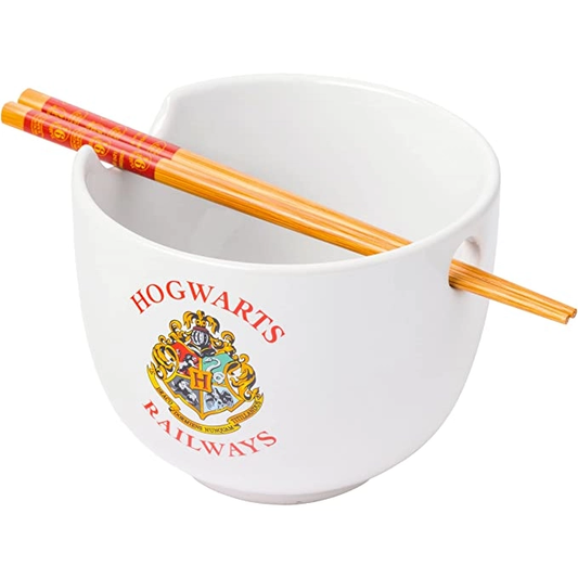 HARRY POTTER CERAMIC BOWL WITH CHOPSTICK