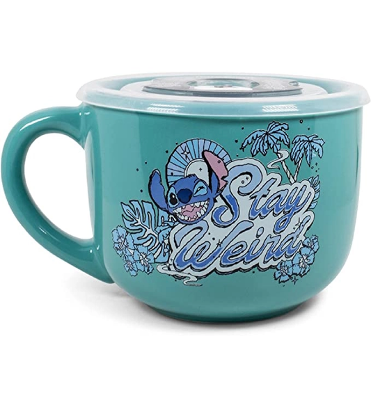 SILVER BUFFALO  LILO & STITCH CERAMIC MUG WITH SPOON