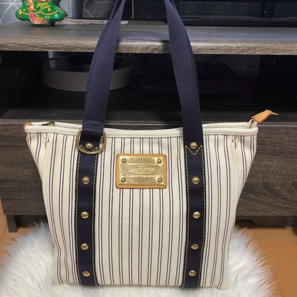 LOUIS VUITTON CABAS ANTIGUA STRIPES - VGUC SP1007