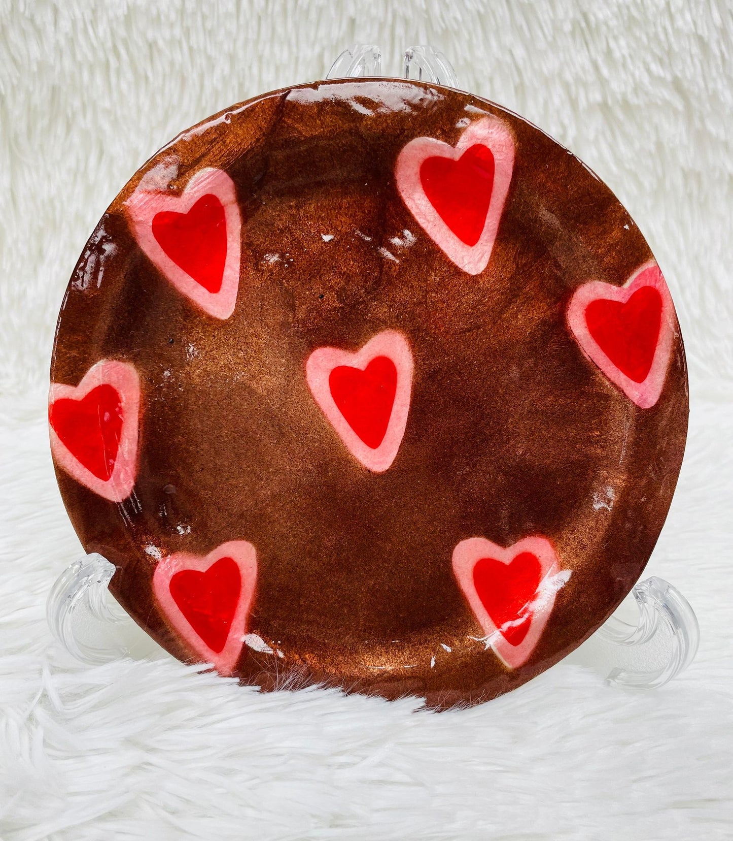 CAPIZ DECORATIVE PLATE HEART