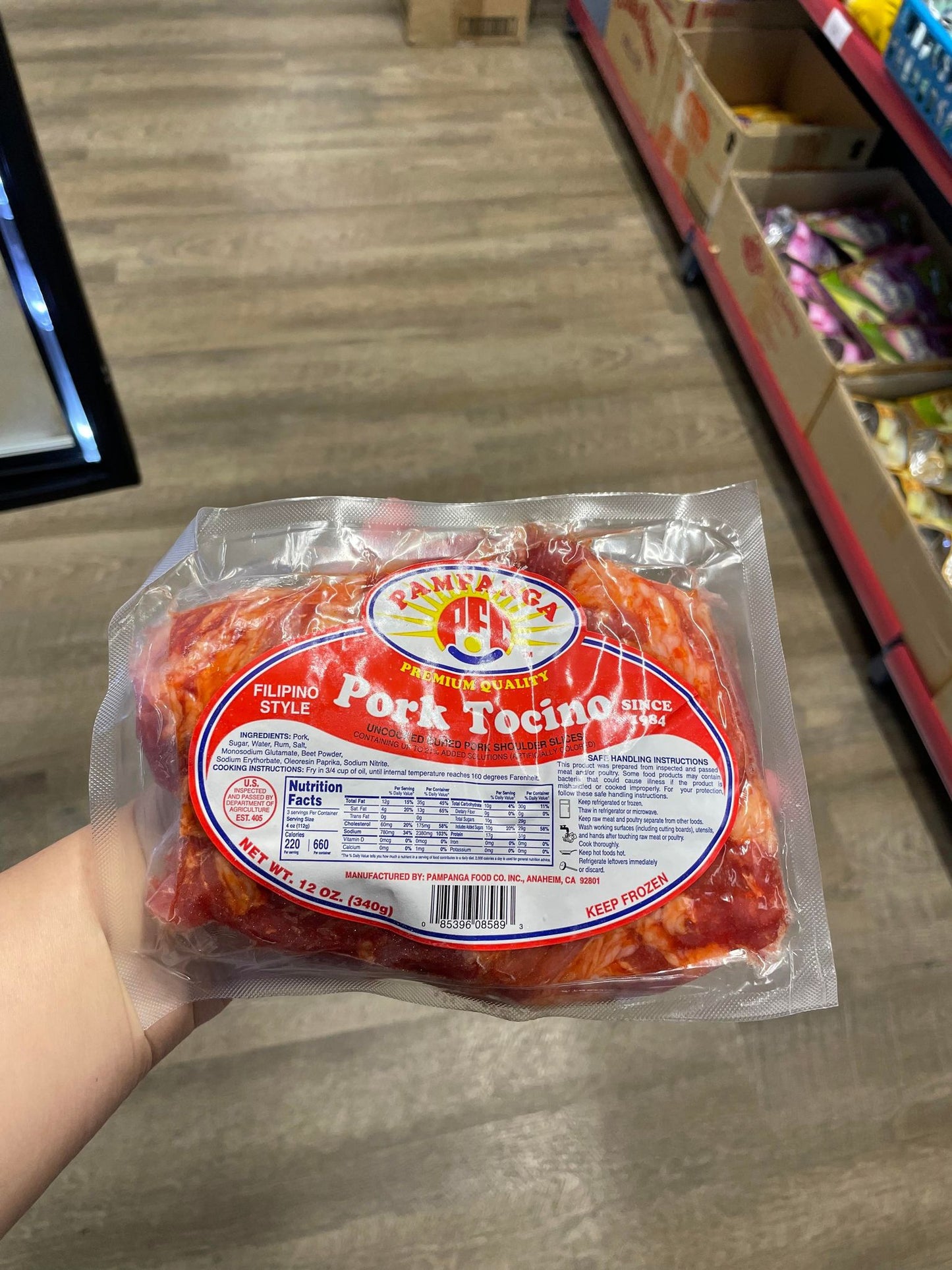 PAMPANGA TOCINO PORK 12 OZ