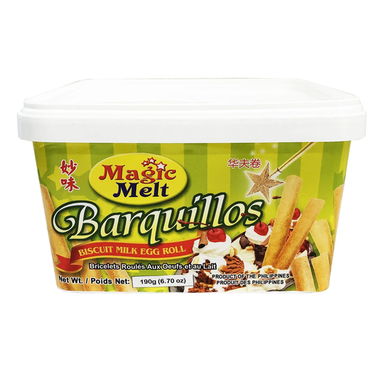 MAGIC MELT BARQUILLOS PAIL 190 GRAMS