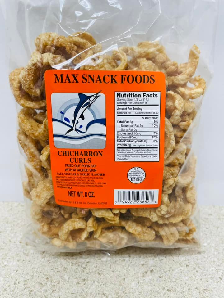 MAXIMO CURL STRIP CHICHARON w/S,V&G 8 OZ #43
