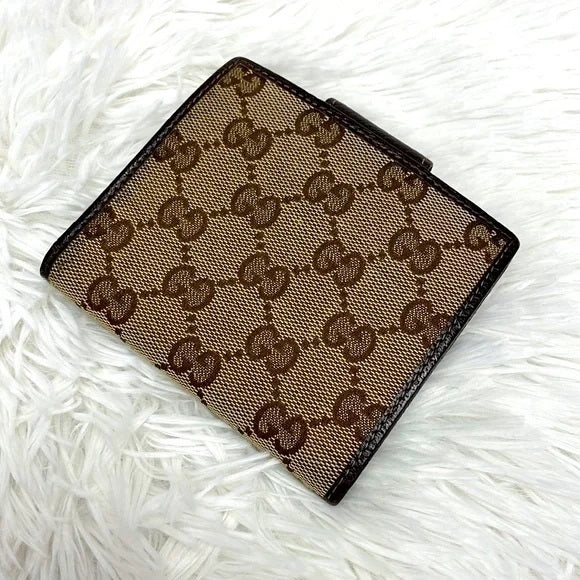 GUCCI BIFOLD MONOGRAM WEBLINE GG WALLET VGC