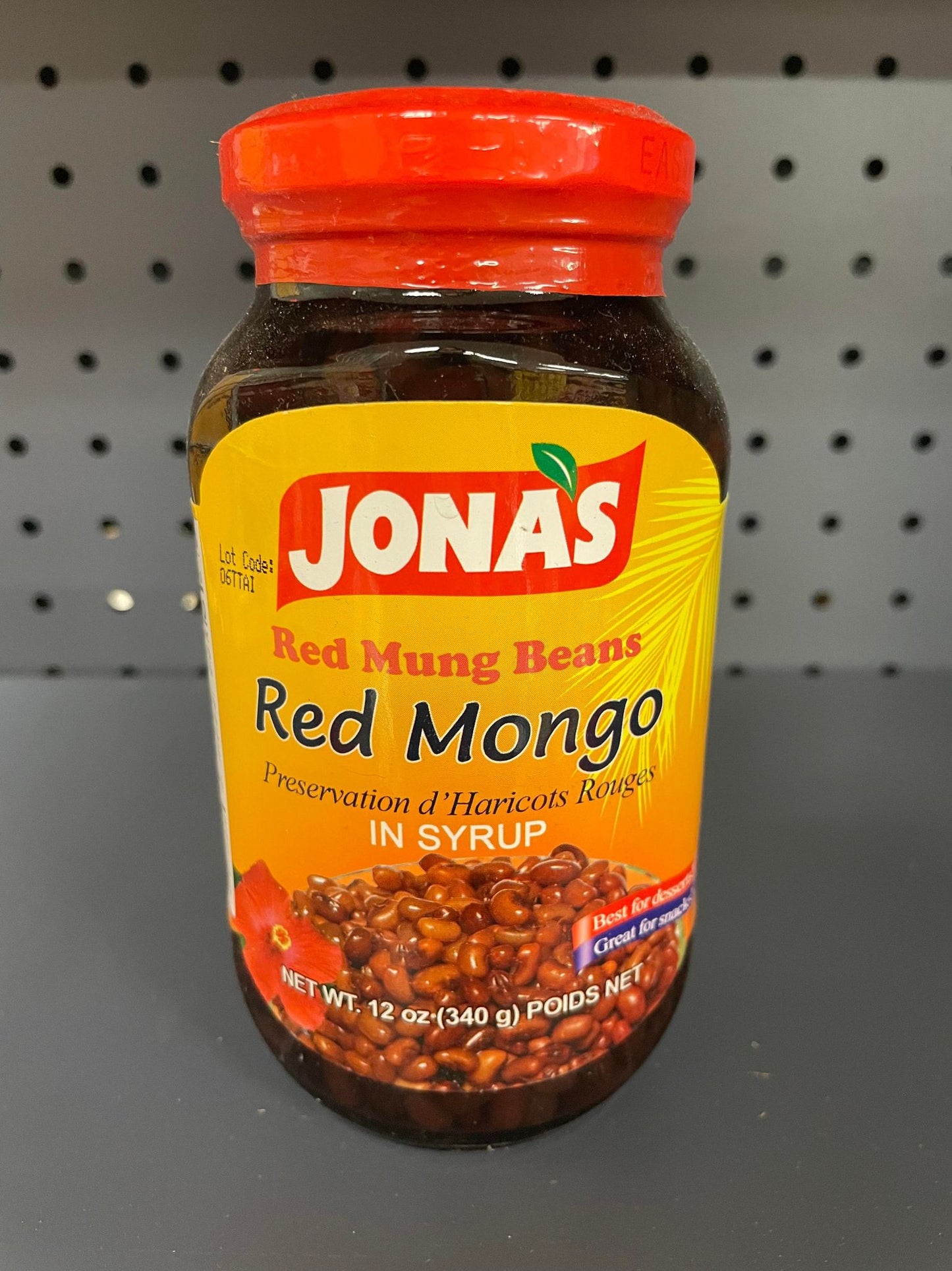 JONAS RED MUNG BEANS IN SYRUP 11 OZ