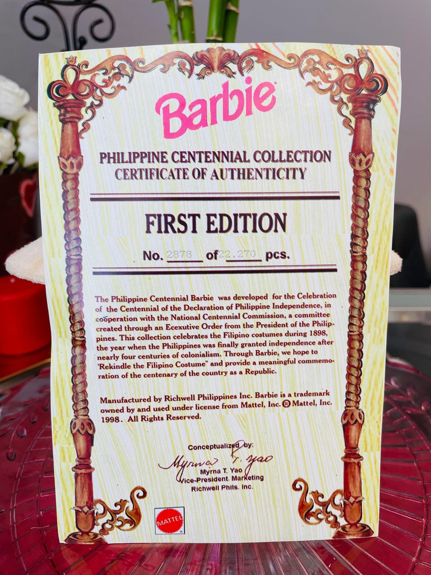 Philippine Centennial Collection first Edition # 2878